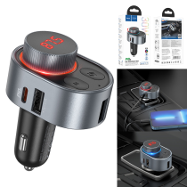 Car Bluetooth FM transmitter hoco E72 PD30W - ប្លូធូឡាន FM បញ្ជូនសំលេង ហូកូ E72 PD30W
