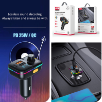 Car Bluetooth FM transmitter XO BCC09 PD25W+QC - ប្លូធូឡាន FM បញ្ជូនសំលេង XO BCC09 PD25W+QC